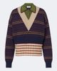 Dries Van Noten Dries Van Noten Jacquard wool-blend polo sweater - 1