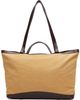 Dries Van Noten Dries Van Noten Khaki & Brown Canvas Tote - 1