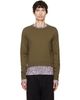 Dries Van Noten Dries Van Noten Khaki & Pink Layered Cotton T-shirt - 1