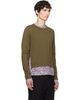 Dries Van Noten Dries Van Noten Khaki & Pink Layered Cotton T-shirt - 2