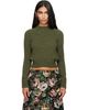 Dries Van Noten Dries Van Noten Khaki Alpaca Sweater - 1