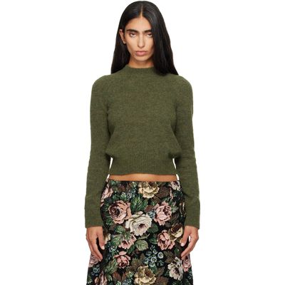 Dries Van Noten Dries Van Noten Khaki Alpaca Sweater