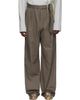 Dries Van Noten Dries Van Noten Khaki Belted Cotton Trousers - 1