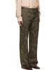 Dries Van Noten Dries Van Noten Khaki Belted Floral Jacquard Trousers - 2