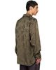 Dries Van Noten Dries Van Noten Khaki Brocade Shirt - 3