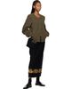 Dries Van Noten Dries Van Noten Khaki Collarless Jacket - 4