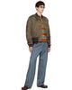 Dries Van Noten Dries Van Noten Khaki Pattern Bomber Jacket - 4