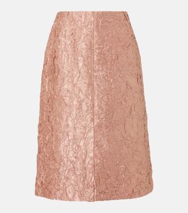 Dries Van Noten Dries Van Noten Lamé midi skirt