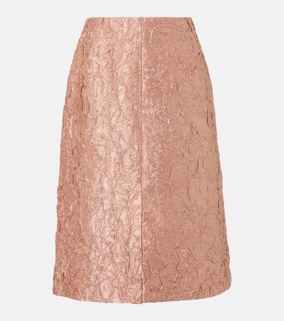 Dries Van Noten Dries Van Noten Lamé midi skirt