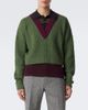 Dries Van Noten Dries Van Noten Layered wool and cotton polo sweater - 3