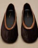 Dries Van Noten Dries Van Noten Leather-trimmed velvet ballet flats - 6