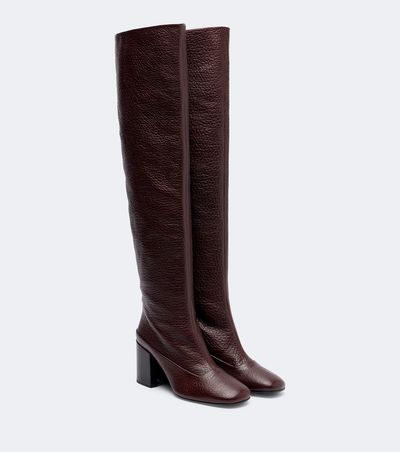 Dries Van Noten Dries Van Noten Leather over-the-knee boots