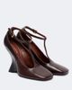 Dries Van Noten Dries Van Noten Leather T-strap wedges - 1