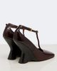 Dries Van Noten Dries Van Noten Leather T-strap wedges - 5