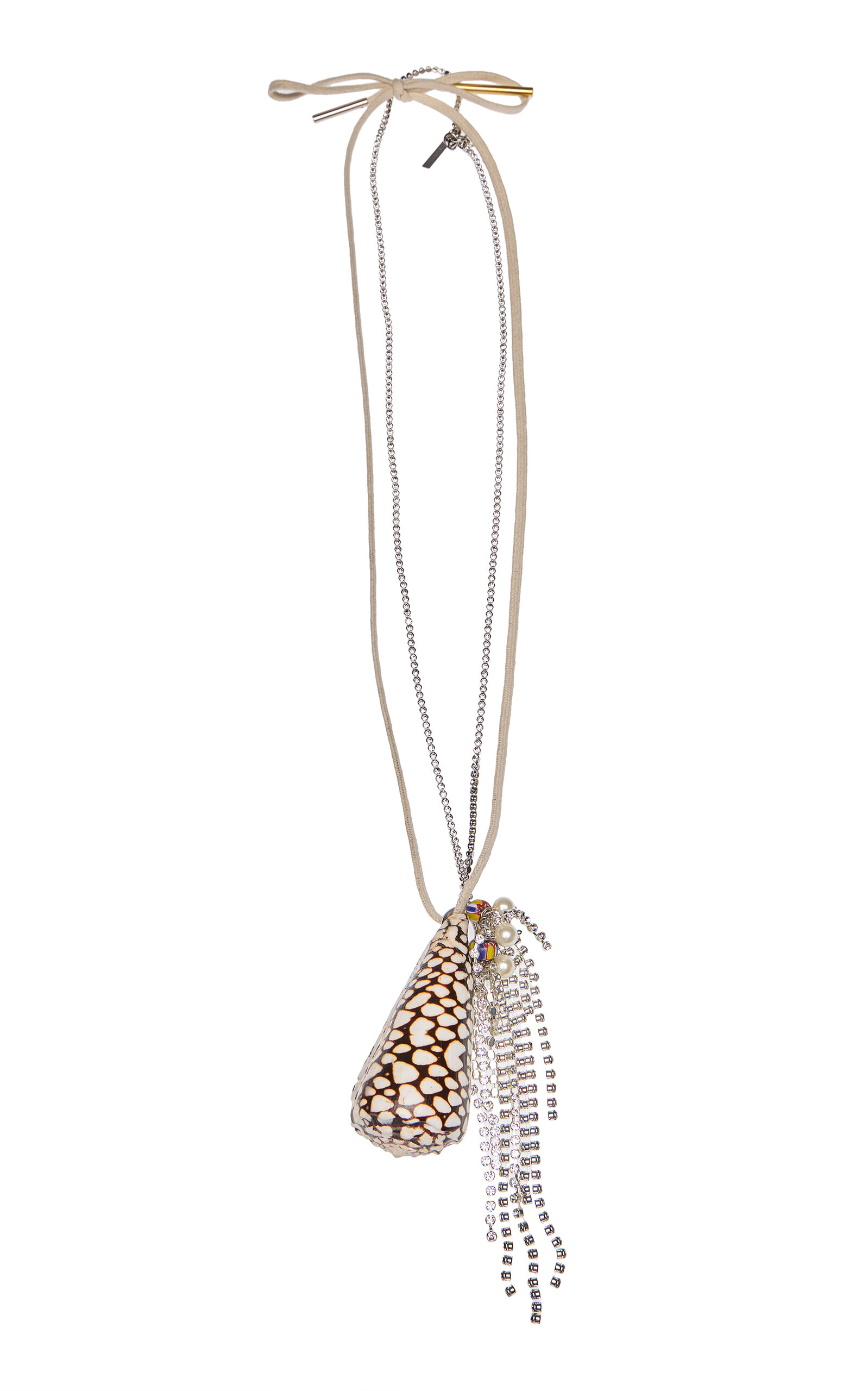 Dries Van Noten - Long Necklace With Natural Shell and Beads