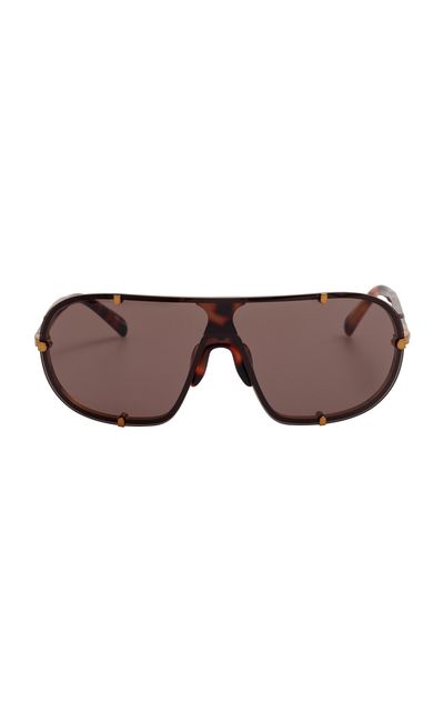 Dries Van Noten Dries Van Noten Mask SquareFramed Acetate Sunglasses