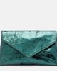 Dries Van Noten Dries Van Noten Medium metallic leather clutch - 1