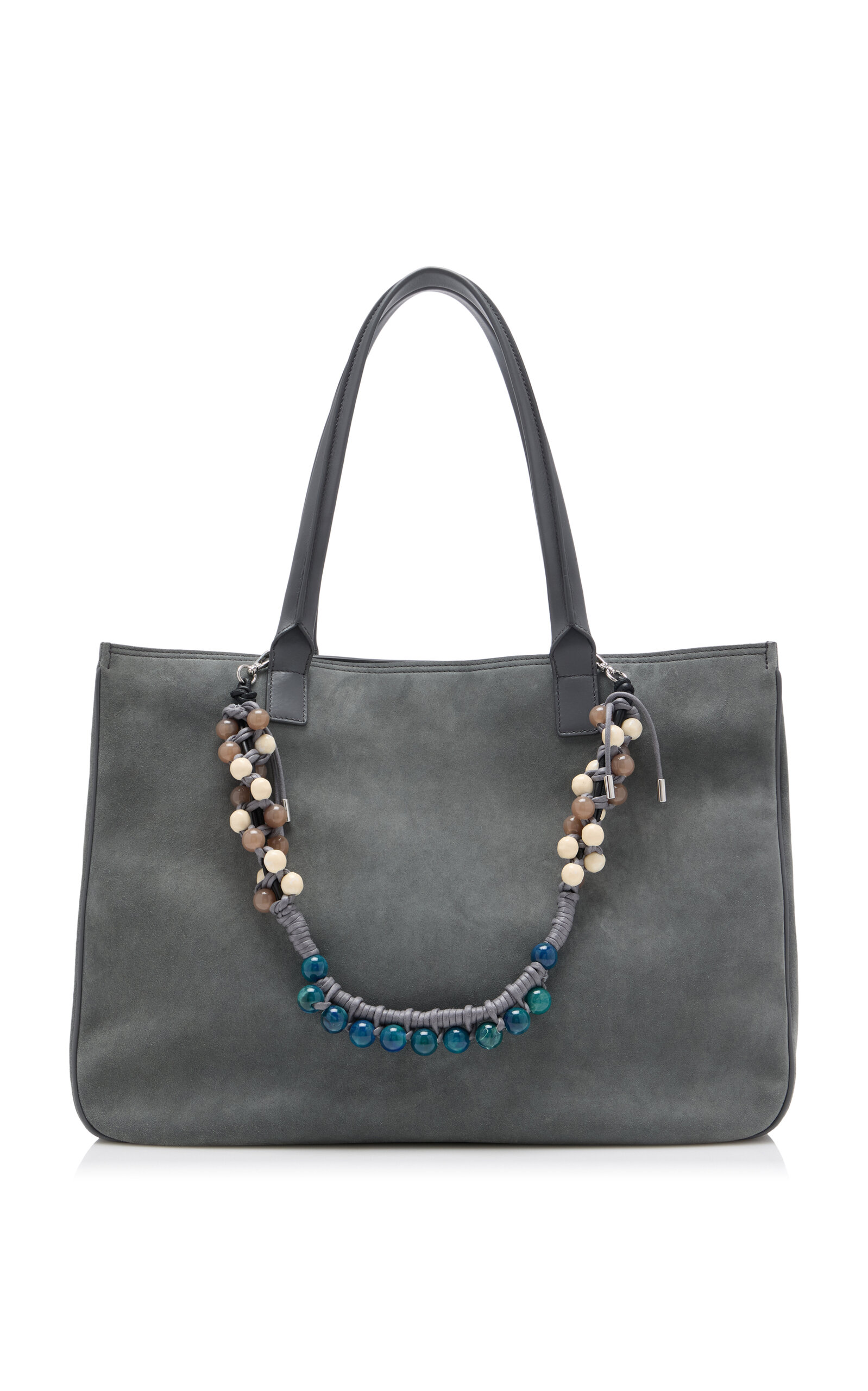 Dries Van Noten Dries Van Noten Medium Tote with Beaded Charm Handle