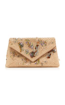 Dries Van Noten Dries Van Noten Metallic Envelope Clutch