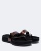 Dries Van Noten Dries Van Noten Metallic leather thong sandals - 1