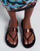 Dries Van Noten Dries Van Noten Metallic leather thong sandals - 3