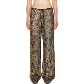 Dries Van Noten Dries Van Noten Multicolor Elasticated Jacquard Trousers