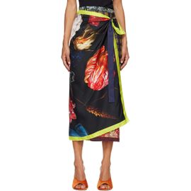 Dries Van Noten Dries Van Noten Multicolor Long Wrap Scarf Midi Skirt