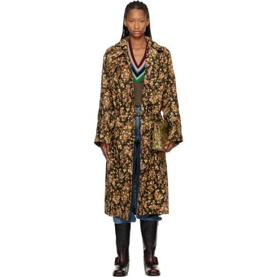 Dries Van Noten Dries Van Noten Multicolor Oversized Floral Coat
