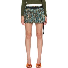 Dries Van Noten Dries Van Noten Multicolor Pleated Wrap Miniskirt
