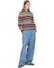 Dries Van Noten Dries Van Noten Multicolor Ribbed Wool Turtleneck - 4