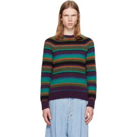 Dries Van Noten Dries Van Noten Multicolor Striped Alpaca Knit Sweater