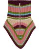 Dries Van Noten Dries Van Noten Multicolor Wool Zip Collar Scarf - 1