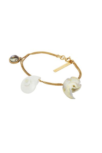 Dries Van Noten Dries Van Noten Natural Shell Resin Abalone Bracelet