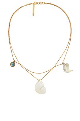 Dries Van Noten Dries Van Noten Natural Shell Resin Abalone Necklace