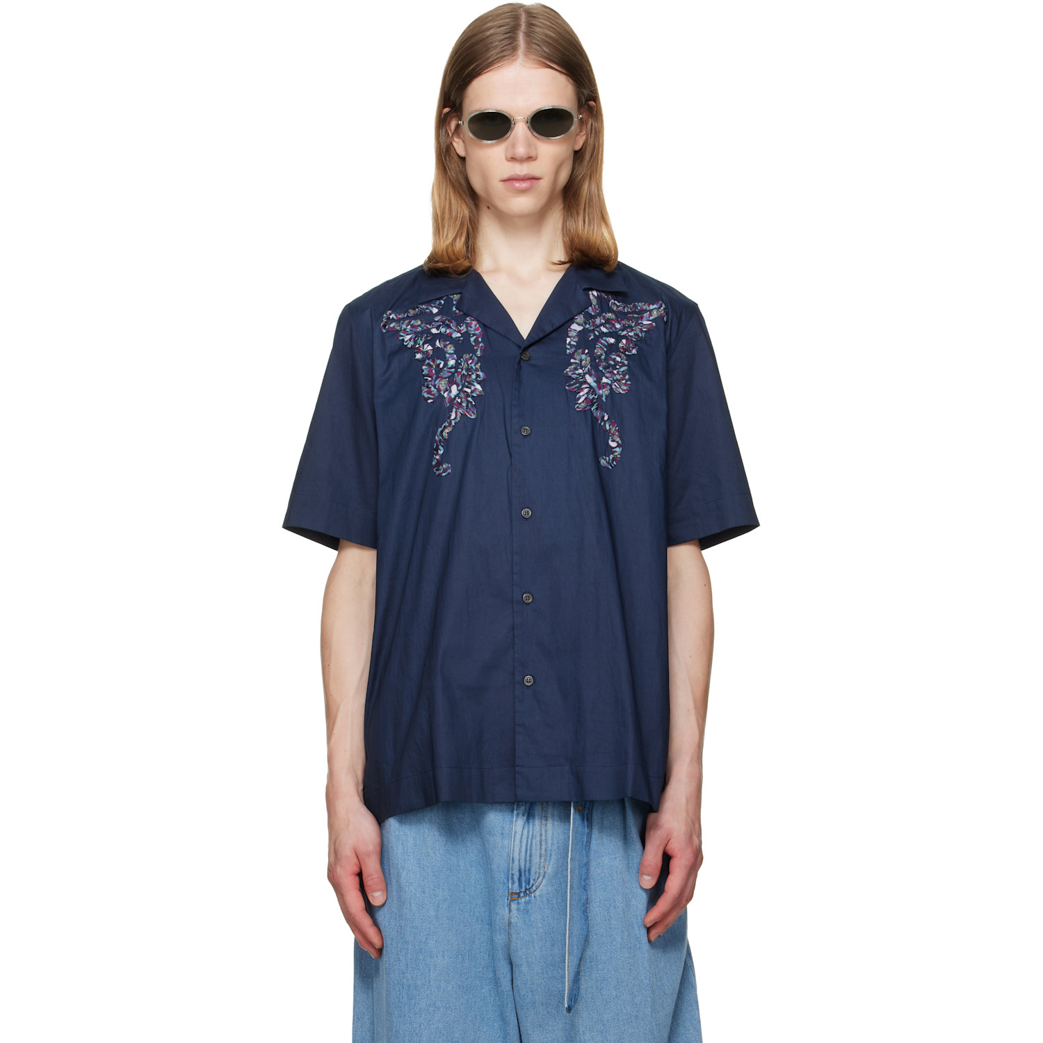 Dries Van Noten - Men's Henland Bicolor Mesh T-Shirt