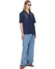 Dries Van Noten Dries Van Noten Navy Cotton Appliqué Shirt - 4