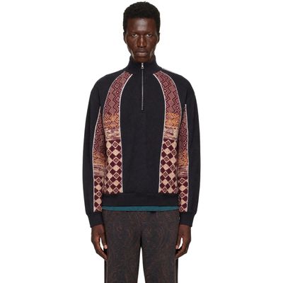 Dries Van Noten Dries Van Noten Navy Cotton Terry Jacket