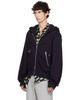 Dries Van Noten Dries Van Noten Navy Cotton Zip Hoodie - 4