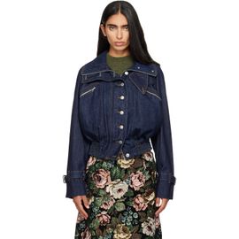 Dries Van Noten Dries Van Noten Navy Denim Blouson Jacket