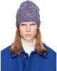 Dries Van Noten Dries Van Noten Navy Floral Beanie - 1