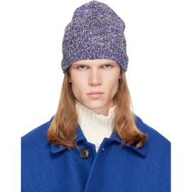 Dries Van Noten Dries Van Noten Navy Floral Beanie