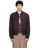 Dries Van Noten Dries Van Noten Navy Wool Bomber Jacket - 1