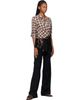 Dries Van Noten Dries Van Noten Off-White & Red Fitted Flannel Wrap Shirt - 5