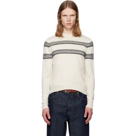 Dries Van Noten Dries Van Noten Off-White Crewneck Sweater