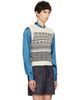 Dries Van Noten Dries Van Noten Off-White Jacquard Wool Sweater Vest - 2