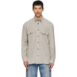 Dries Van Noten Dries Van Noten Off-White Loose Flannel Shirt