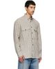 Dries Van Noten Dries Van Noten Off-White Loose Flannel Shirt - 2