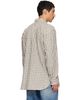 Dries Van Noten Dries Van Noten Off-White Loose Flannel Shirt - 3