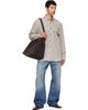 Dries Van Noten Dries Van Noten Off-White Loose Flannel Shirt - 4