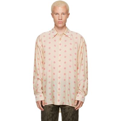 Dries Van Noten Dries Van Noten Off-White Loose Jacquard Shirt